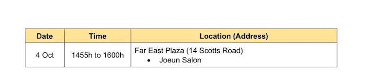 screenshot of new locations oct 10 part 2