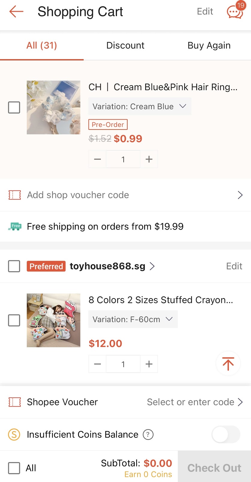 shopee cart 11 11