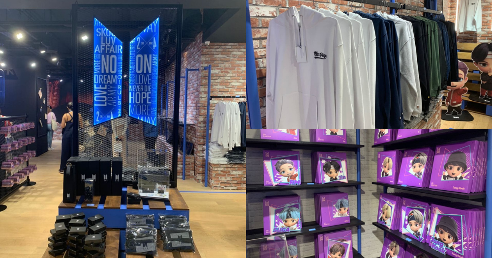 First look at BTS  pop up store  in Plaza Singapura with 