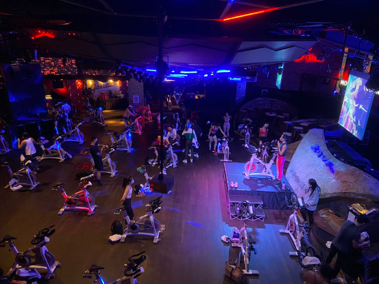 The Zouk Spin Class experience is a substitute for clubbing. For