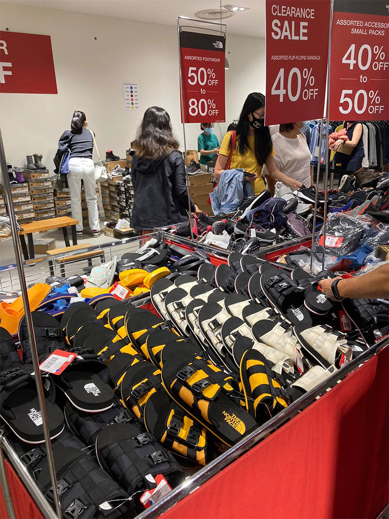 The north shop face clearance sale