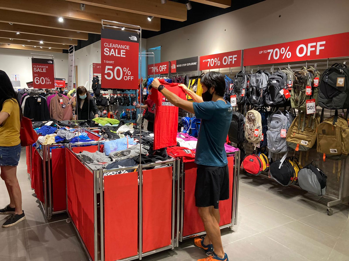 The North Face clearance sale at Novena 