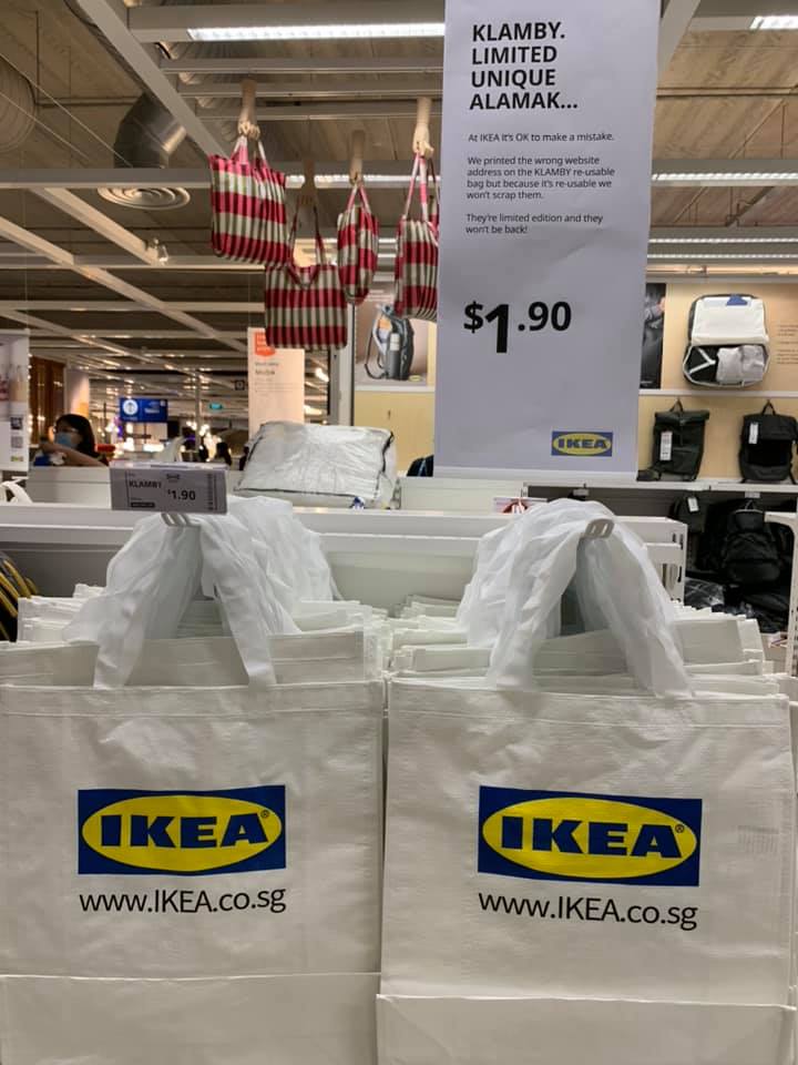 KLAMBY Bag, white - IKEA