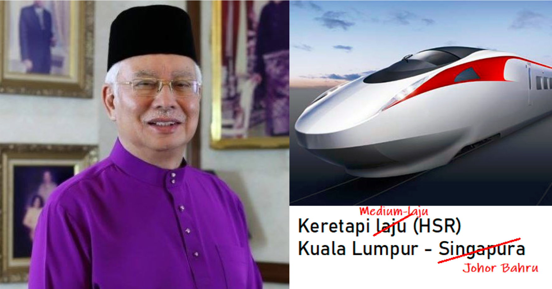 Najib Criticises Hsr Cancellation Says S Pore Involvement Needed For Sustainability Mothership Sg News From Singapore Asia And Around The World