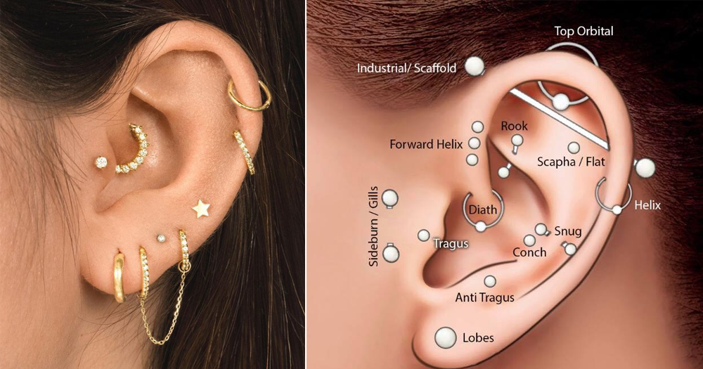 Least to most painful types of ear piercings, ranked by a S'porean with