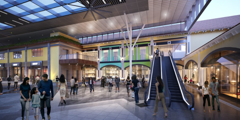 Artist impression of Limbang Shopping Centre after upgrading