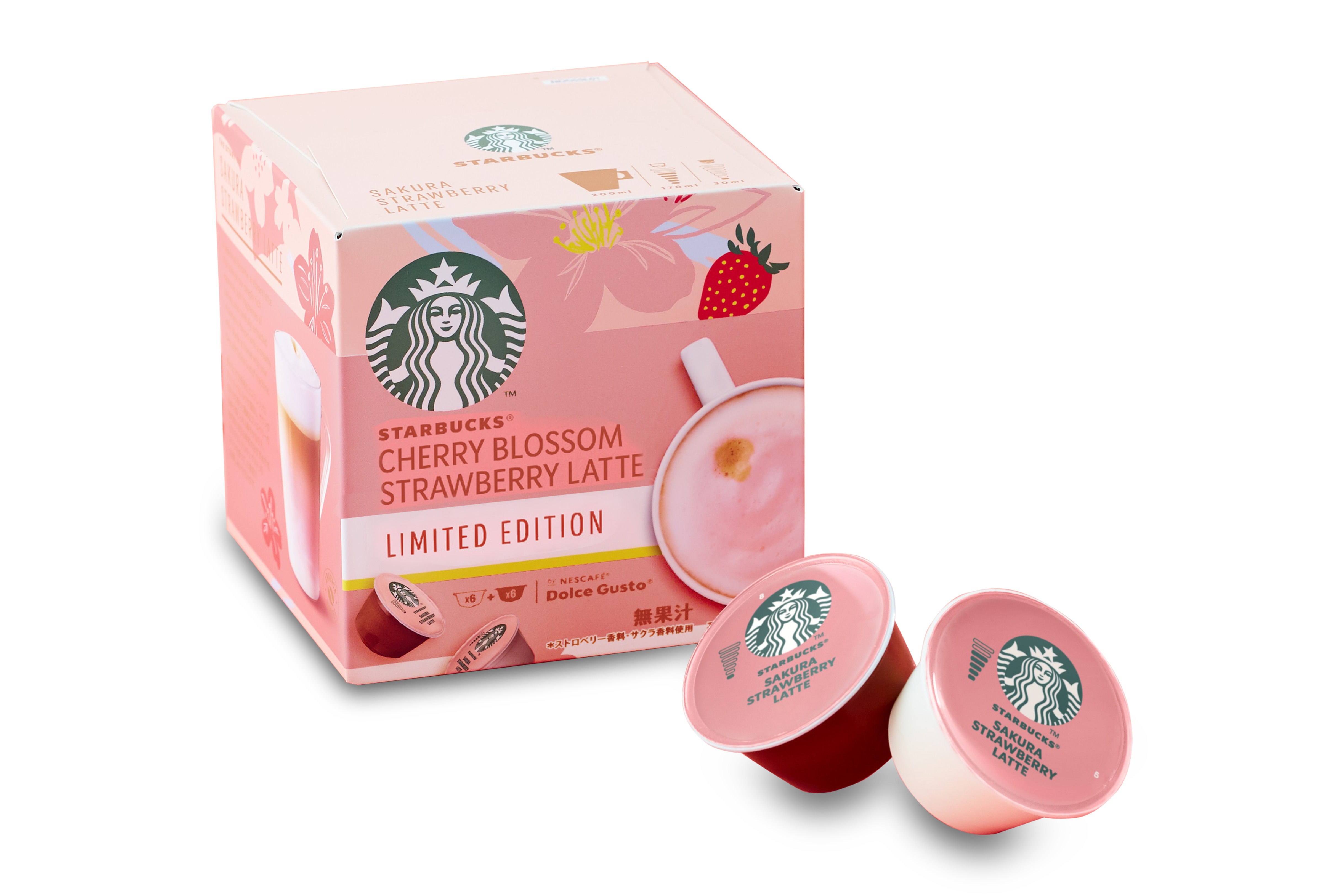 Sakura Strawberry Latte Nescafe Dolce Gusto Capsule 12P