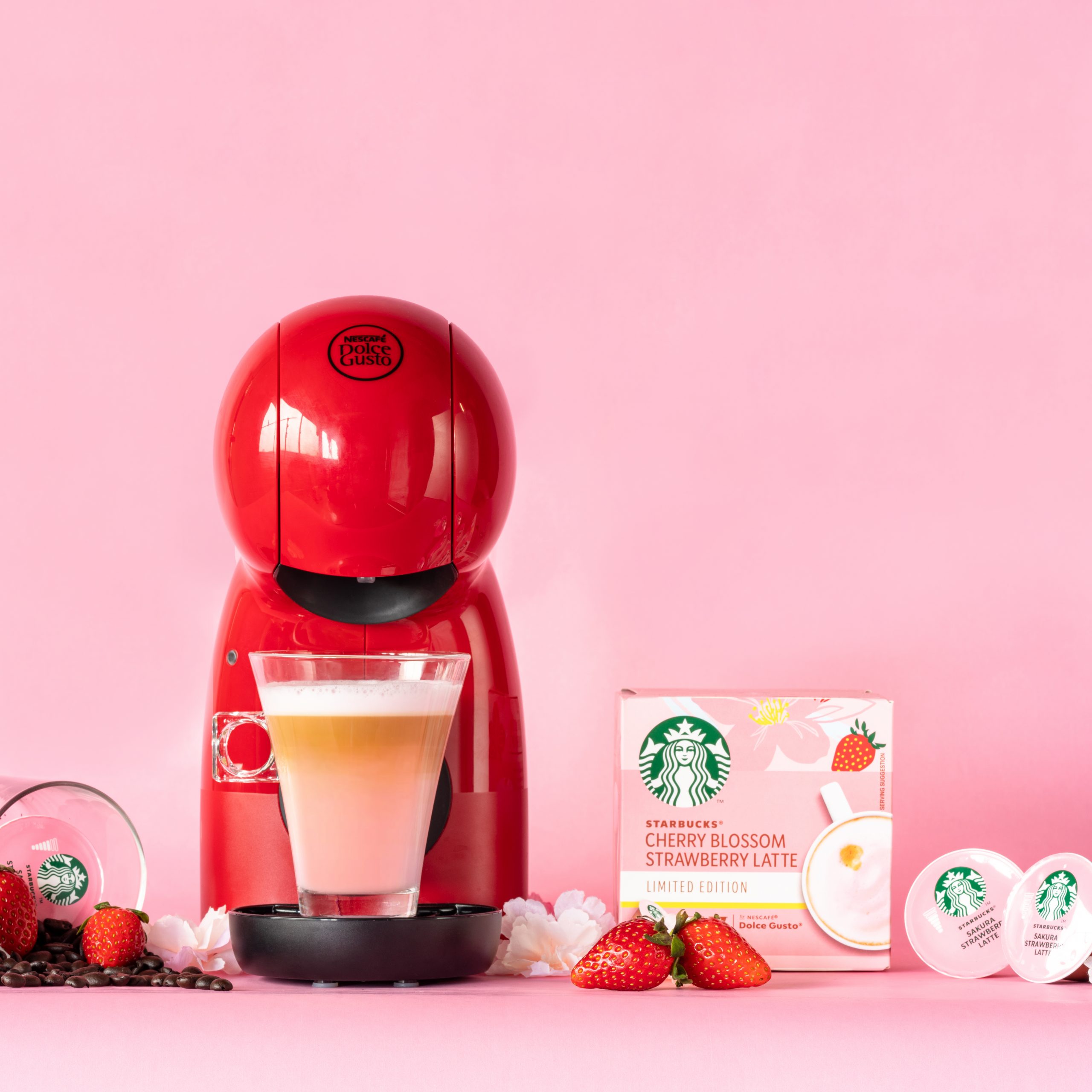 Starbucks Sakura Strawberry Latte Capsules for Nescafe Dolce Gusto