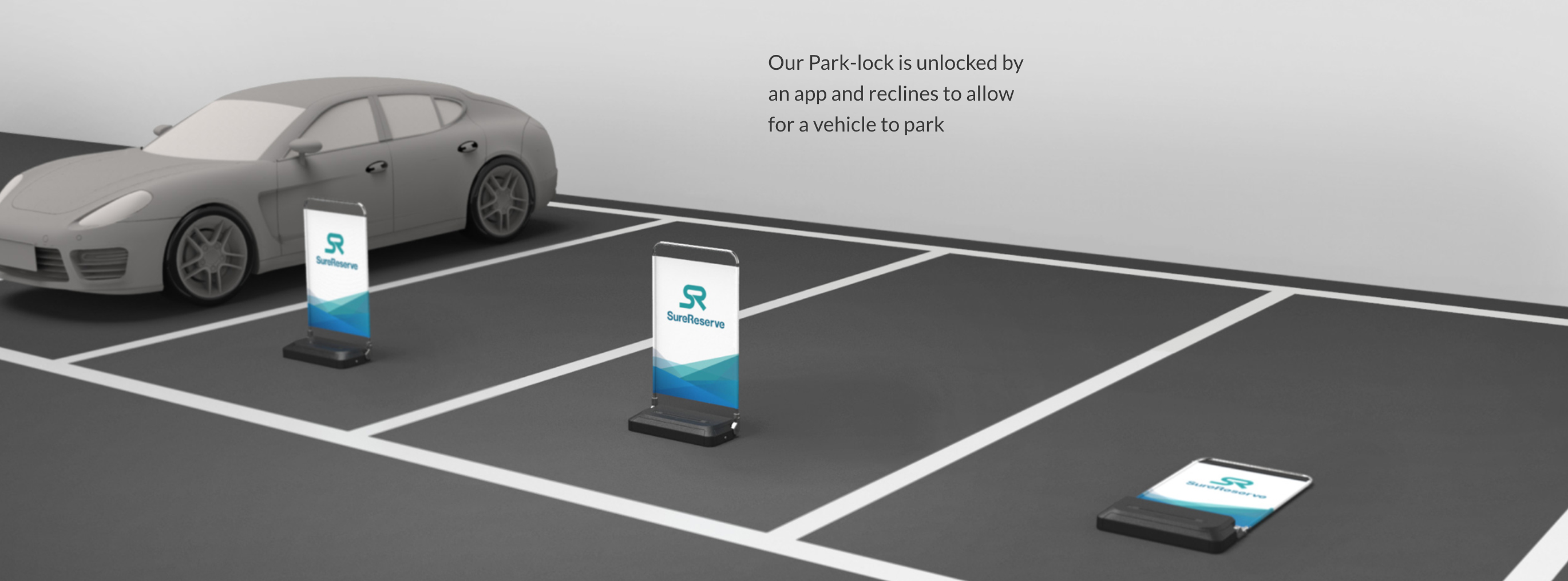 Image of SureReserve's parking barriers