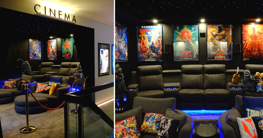 S Porean In Melbourne Builds Impressive Godzilla Themed Home Cinema As Tribute To Late Grandfather Mothership Sg News From Singapore Asia And Around The World