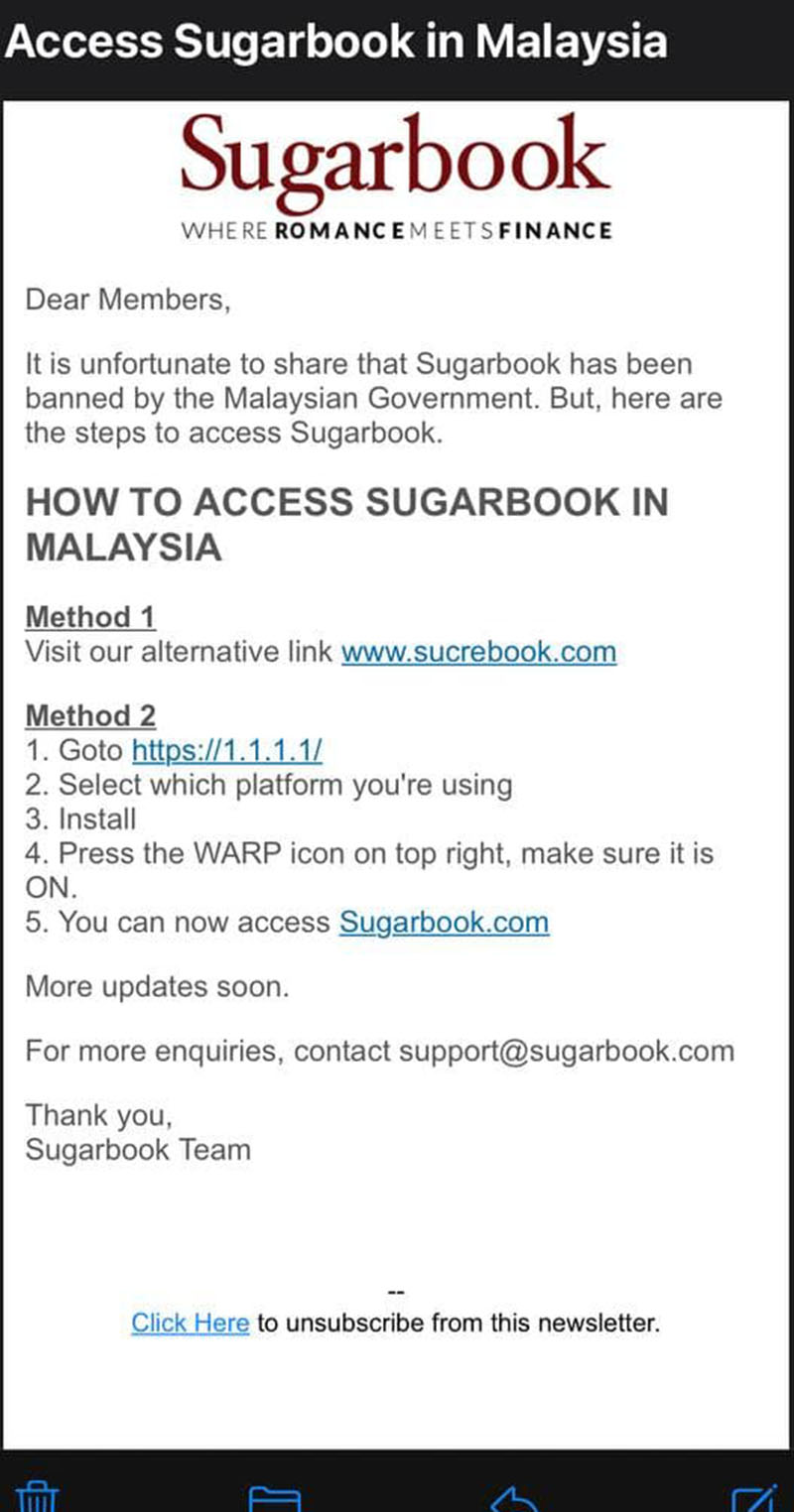 Sugarbook app