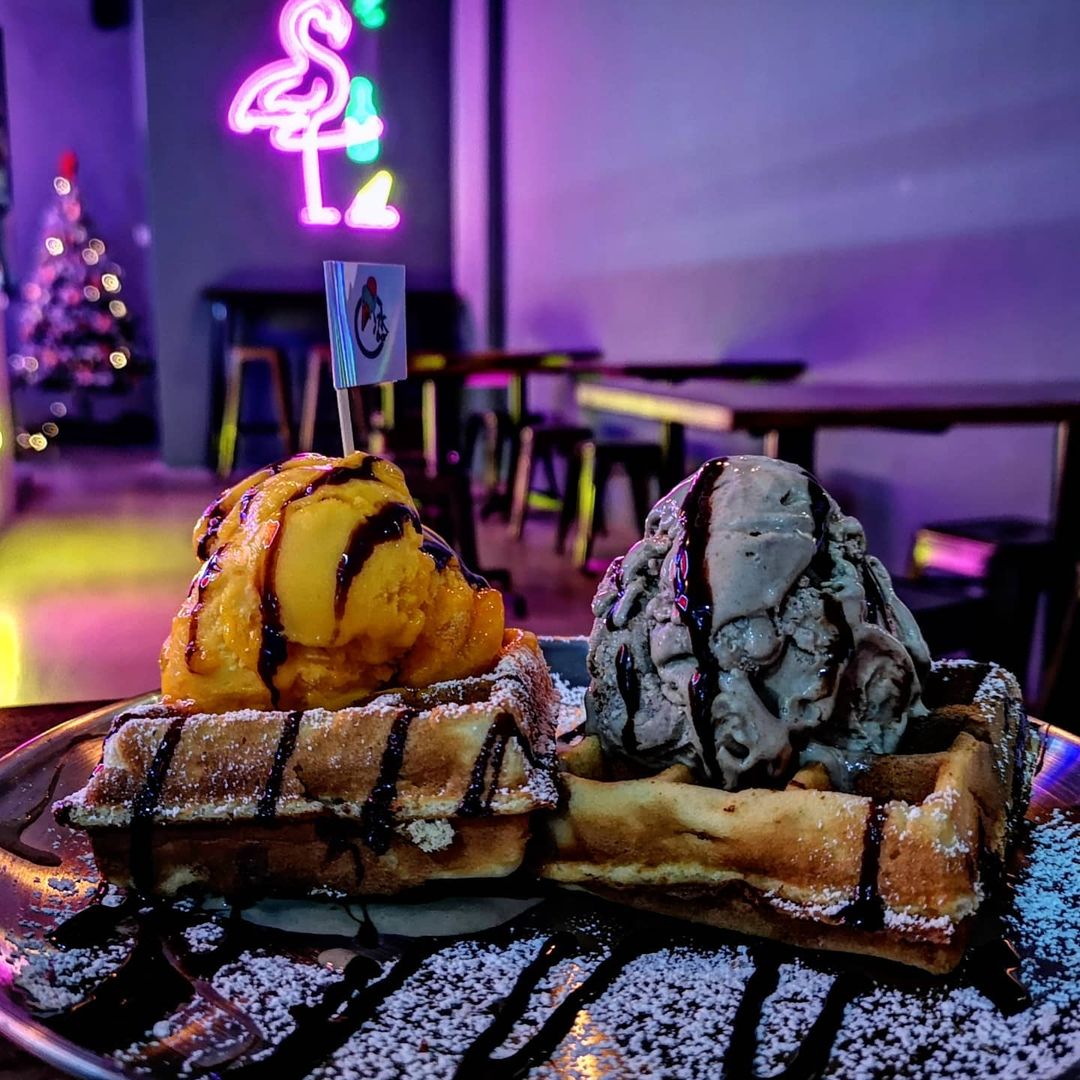 Double Scoop Ice Cream & Waffle Set by Icebar (Hougang)