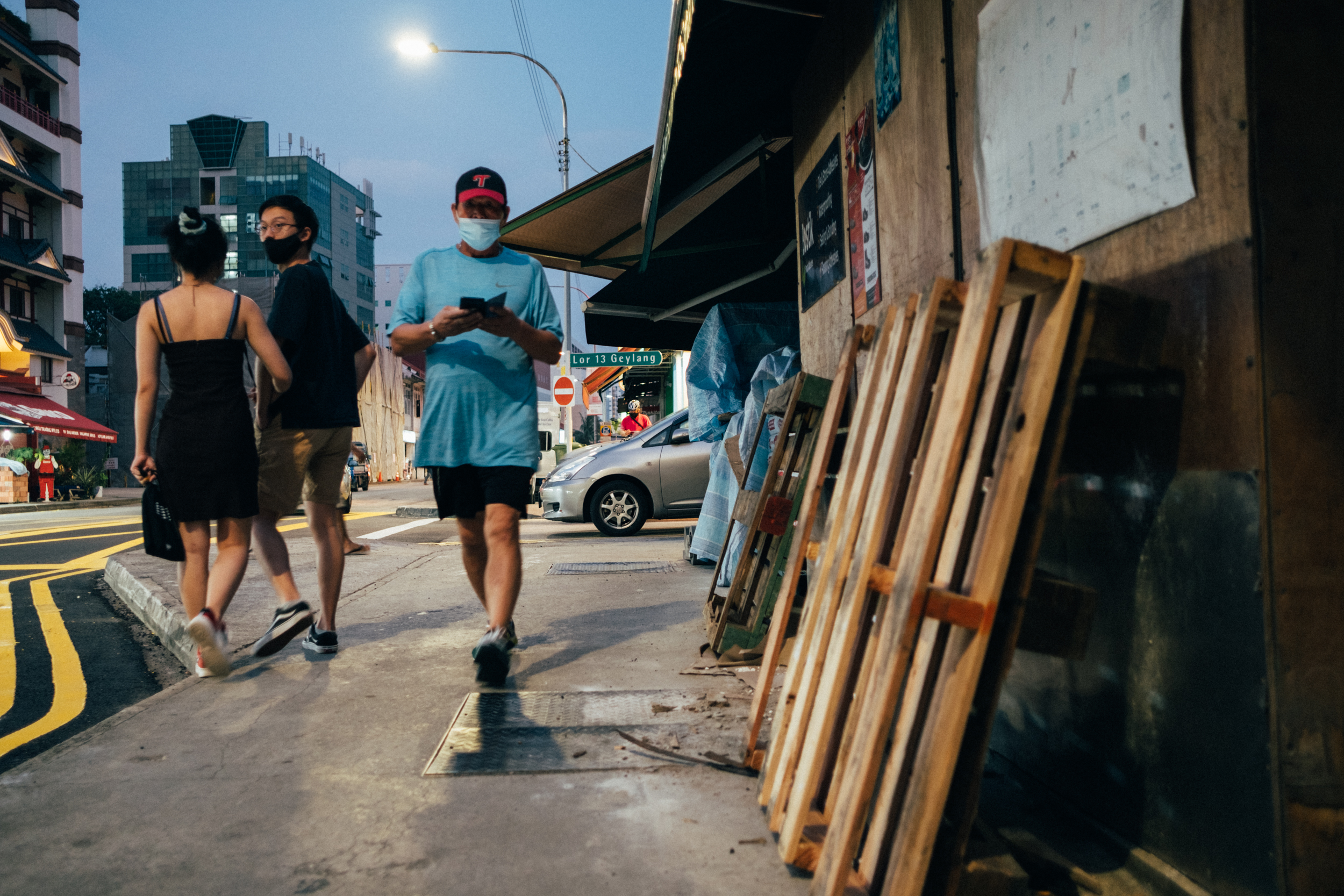 Image of people walking in Geylang