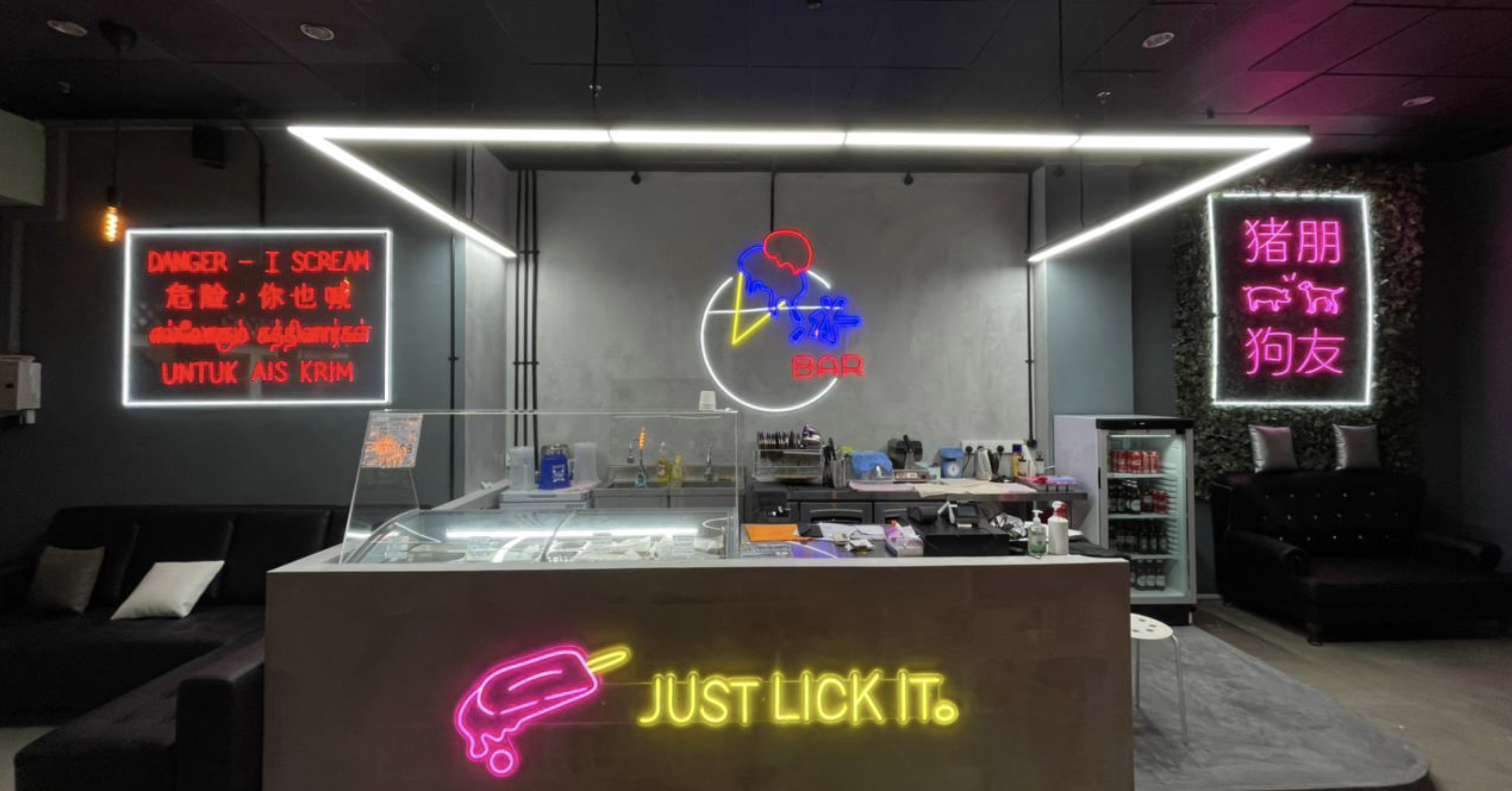 Cafe near Hougang opens till 2am on weekends, with neon signs, gelato,  beer, & waffles from S$5 -  - News from Singapore, Asia and  around the world