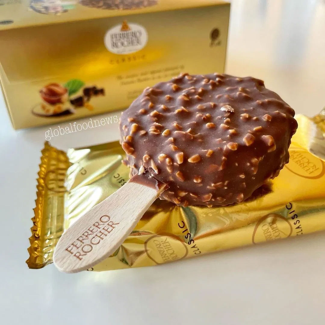 Ferrero rocher ice cream bar