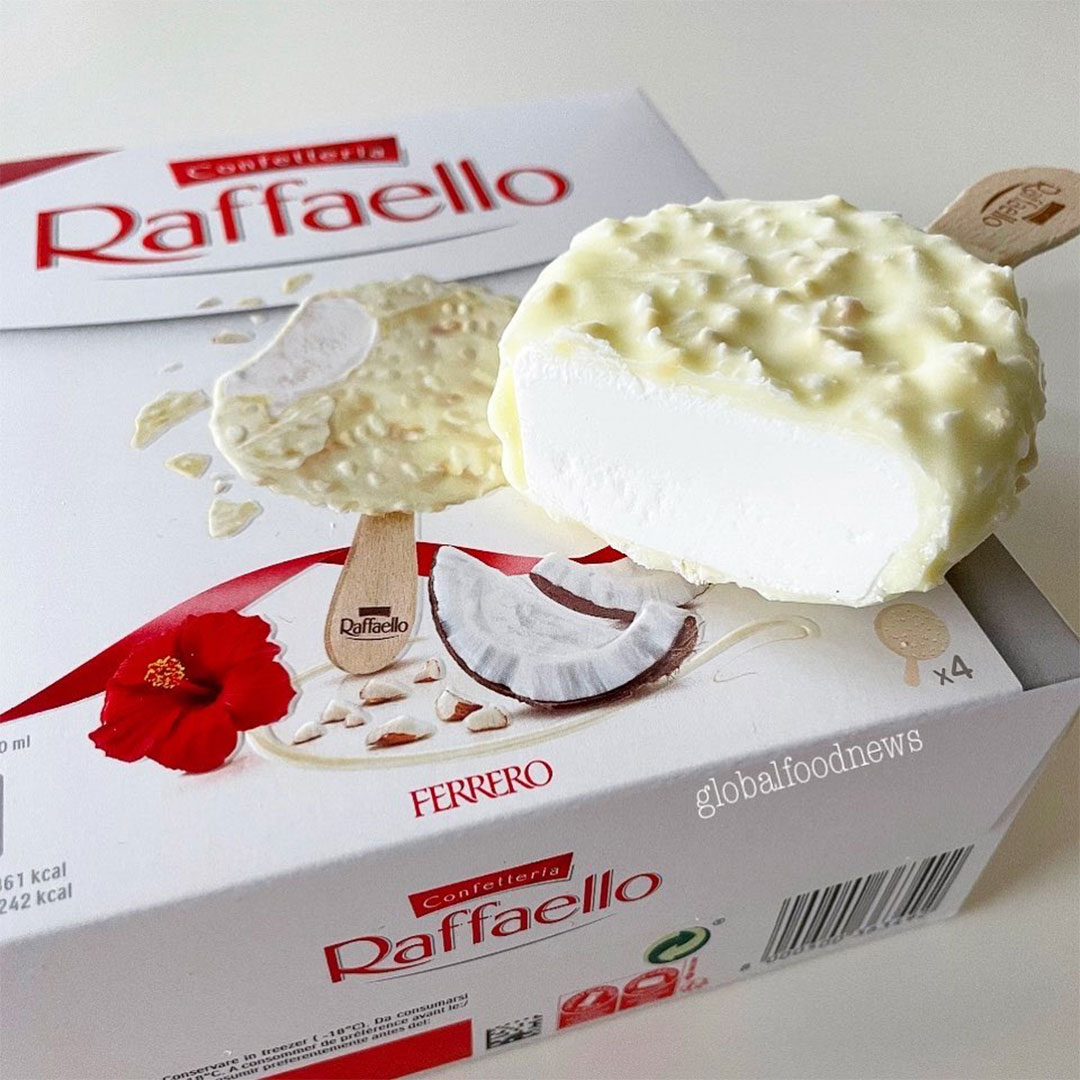 Ferrero Rocher and Ferrero Raffaello Ice Cream