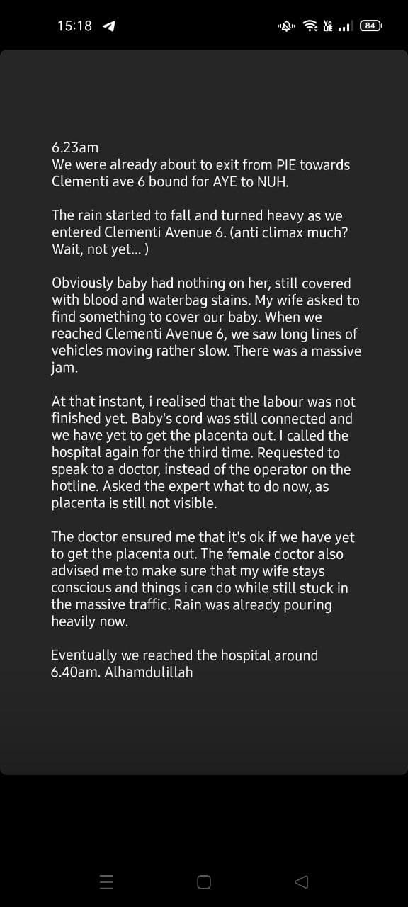 S'pore woman gives birth in taxi with husband's help, driver praised ...