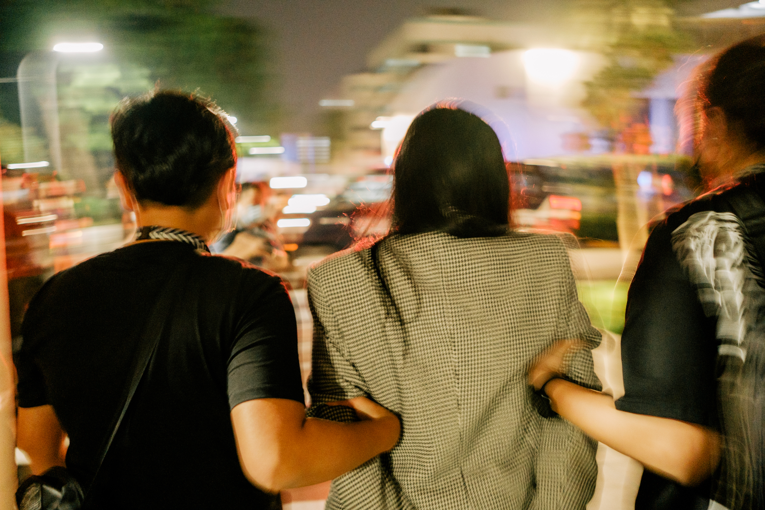 Image of a woman being arrested