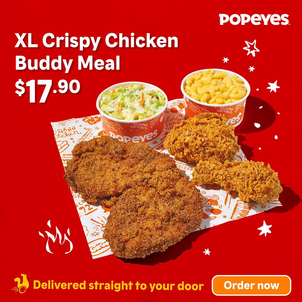 Popeyes S'pore launches Spicy XL Crispy Chicken Cutlet for S$6.90 ...