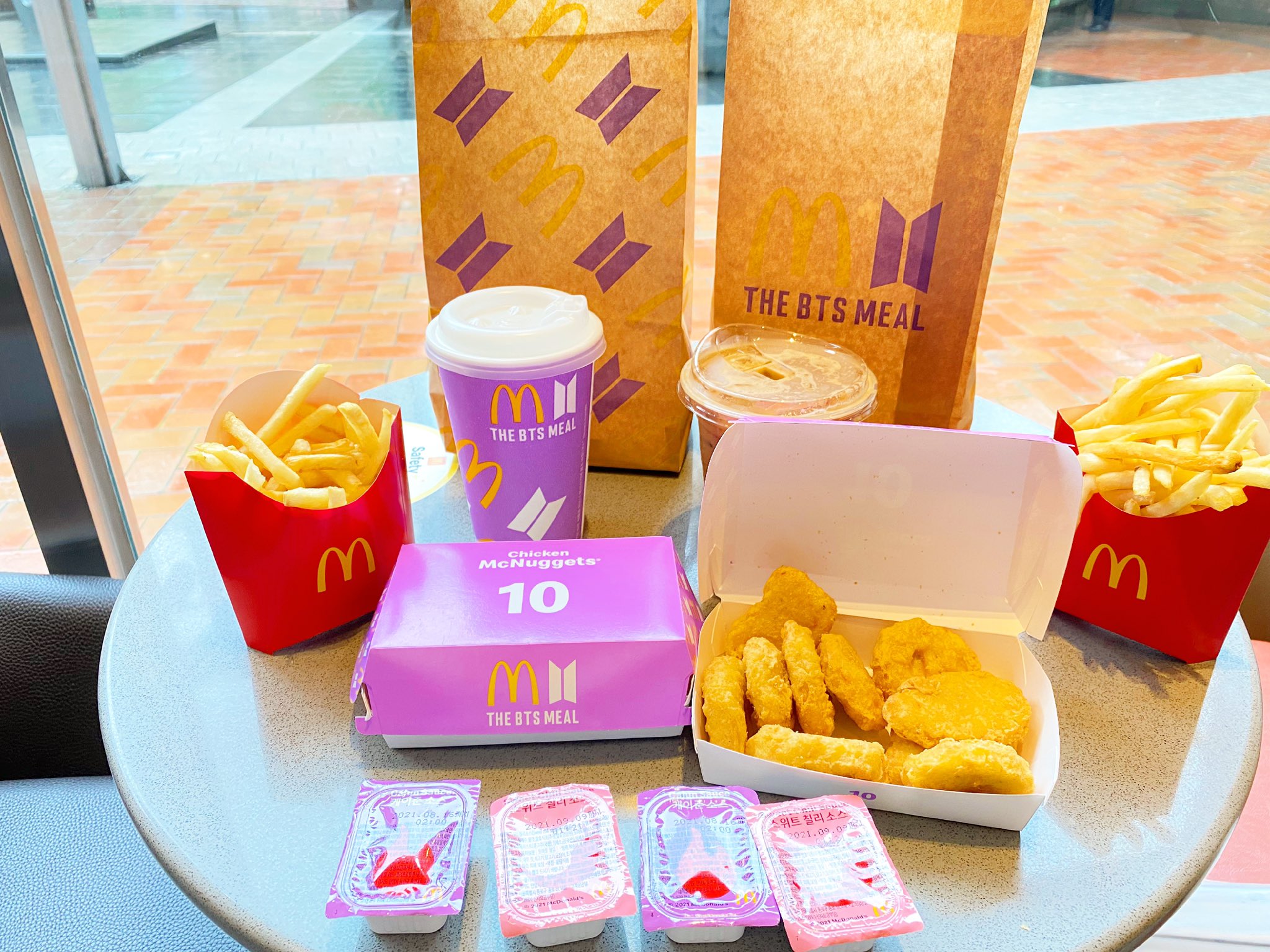 Mcdonald S Bts Meal Packaging Sauces Sold On Carousell For Up To S 500 Mothership Sg