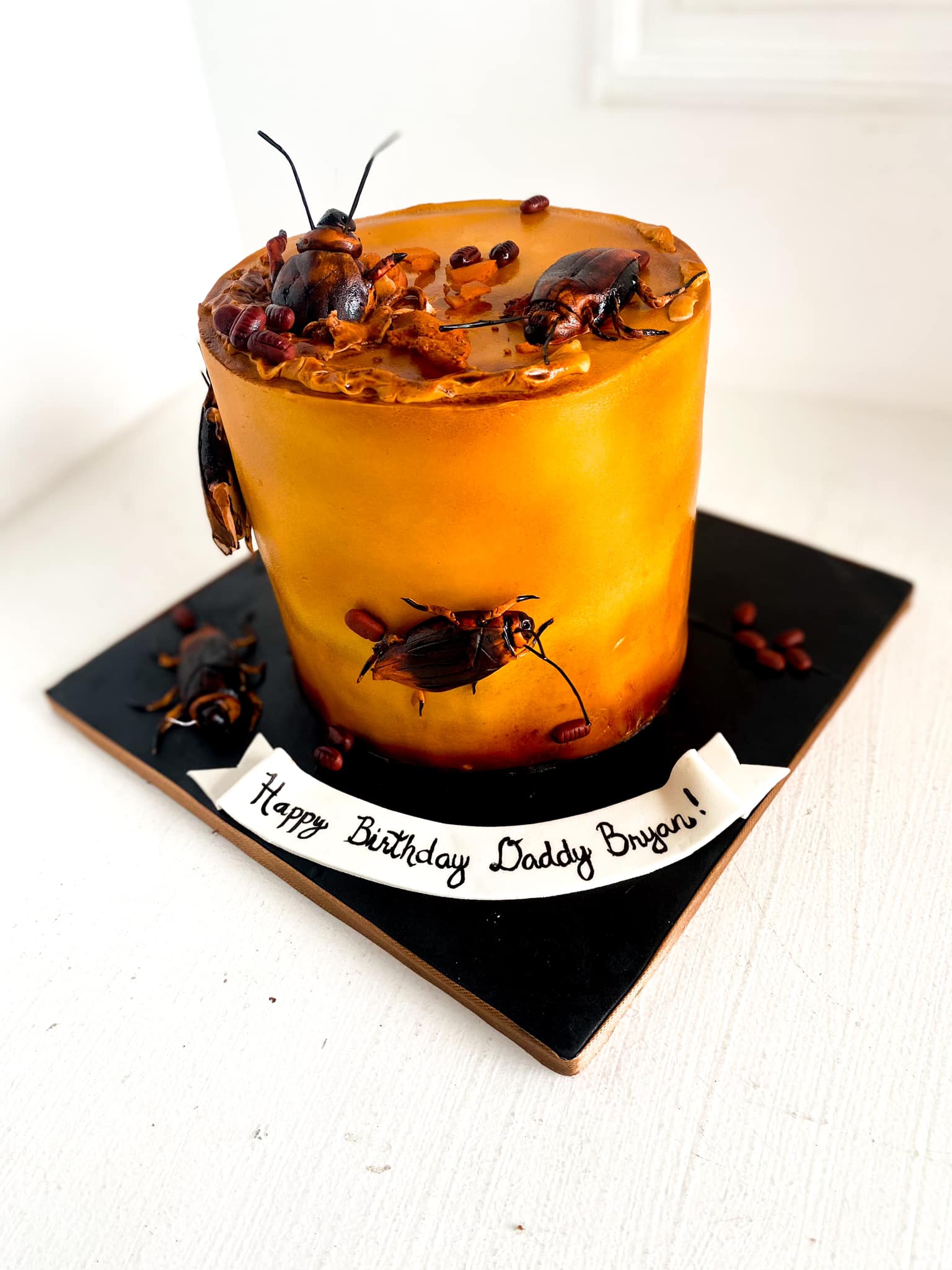 Customised cake - cockroach cake, Food & Drinks, Homemade Bakes on Carousell
