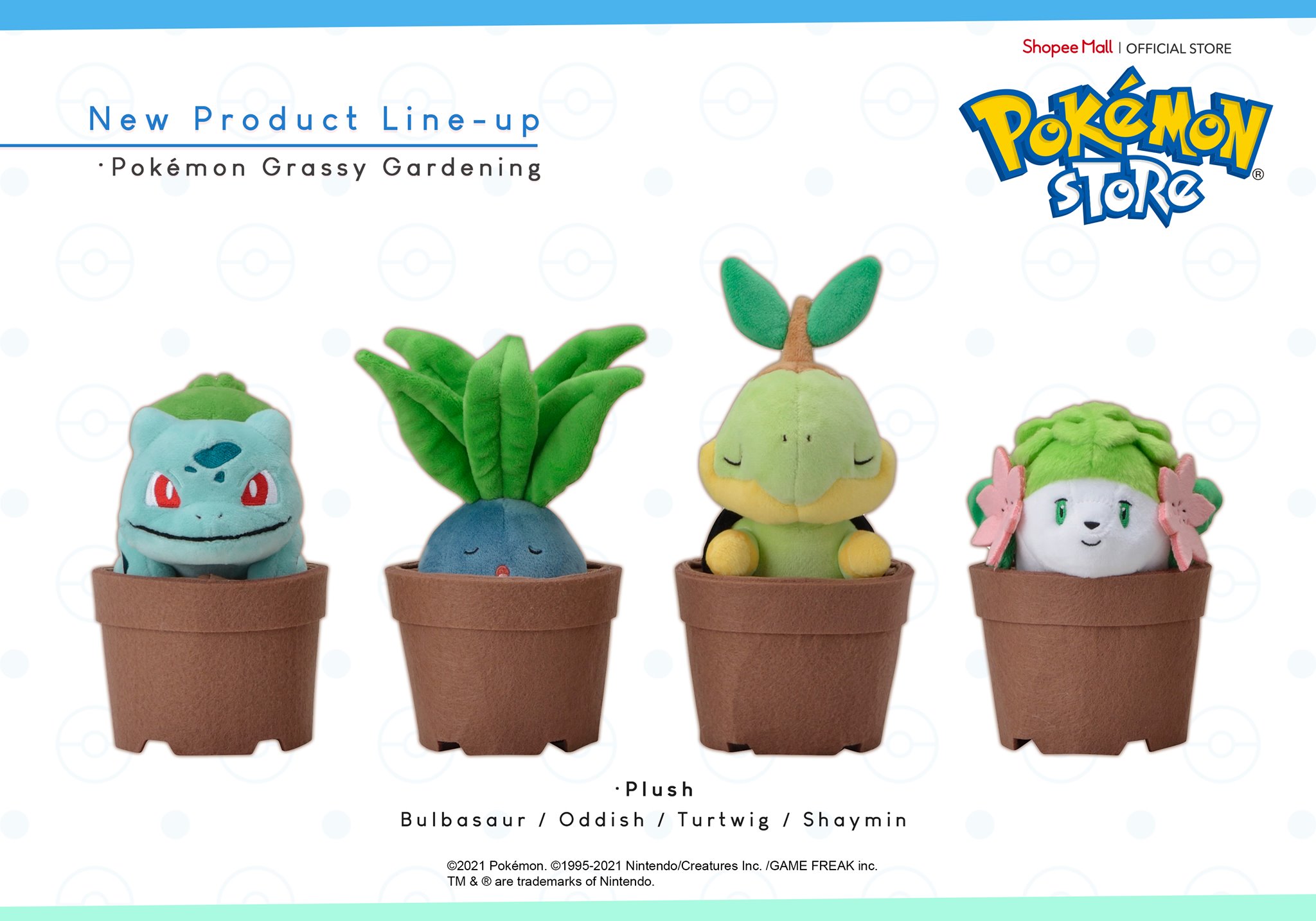 pokemon grassy gardening plush