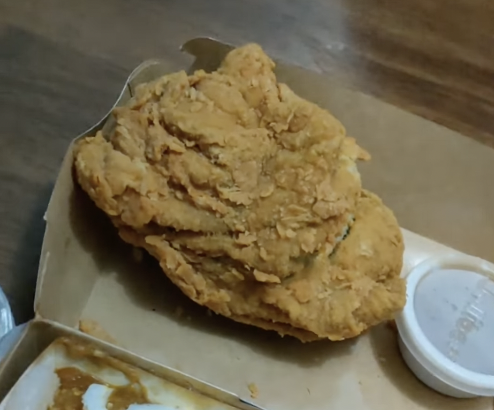 Jollibee Customer In The Philippines Served Fully Battered Fried Towel Mothership Sg News From Singapore Asia And Around The World