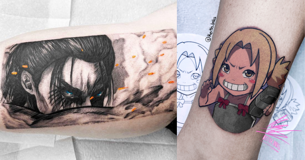 Overcoming abuse & family debt, S'porean, 19, now inks beautiful anime  tattoos -  - News from Singapore, Asia and around the world