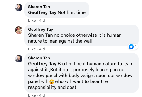 Facebook comments under Tans post