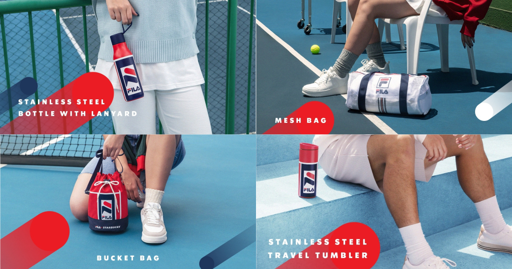kyst Bourgogne Forhåbentlig Limited edition Starbucks X FILA collab launching in S'pore on July 23,  includes bags, bottles & mugs - Mothership.SG - News from Singapore, Asia  and around the world
