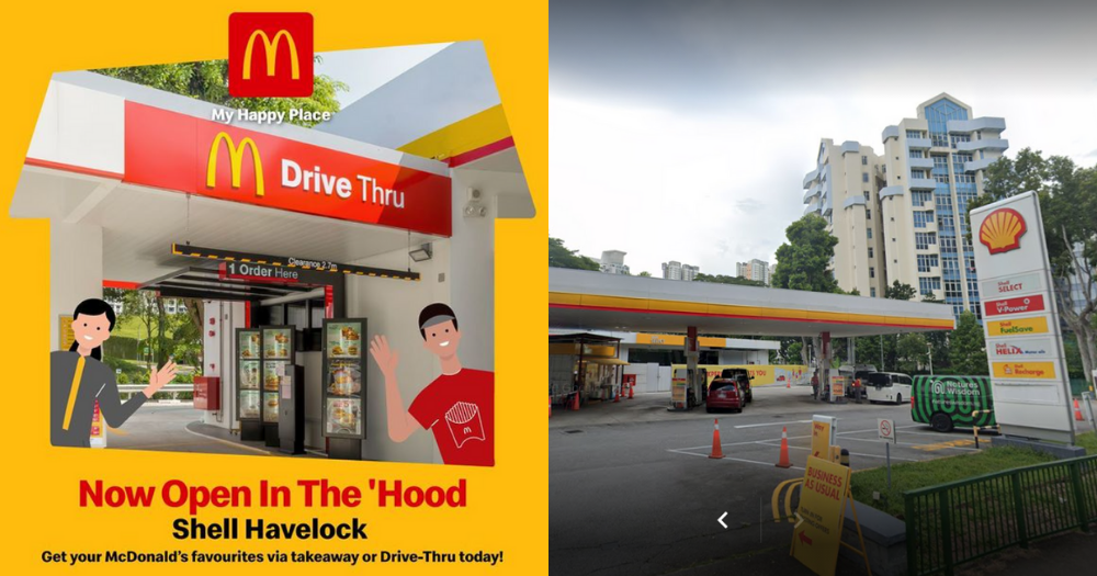 Havelock Road Shell Station Now Has Mcdonald S Drive Thru Mothership Sg News From Singapore Asia And Around The World