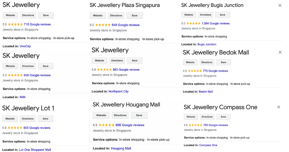 Sk on sale jewellery outlet