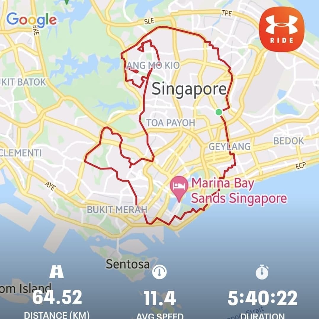 Cycling Route Map Singapore S'pore Cyclists Trace Entire Merlion By Building On Existing Lion's Head  Route - Mothership.sg - News From Singapore, Asia And Around The World