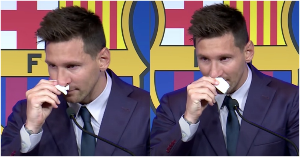 Lionel Messi Used Tissue From Barcelona Farewell Presser Has $1 Million  Price Tag