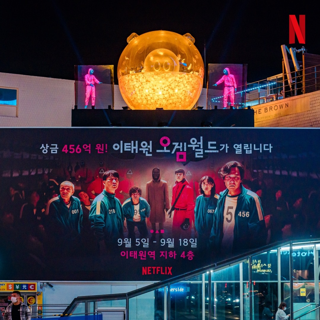 'Squid Game' pop-up in Korea transforms Itaewon Station into bizarre