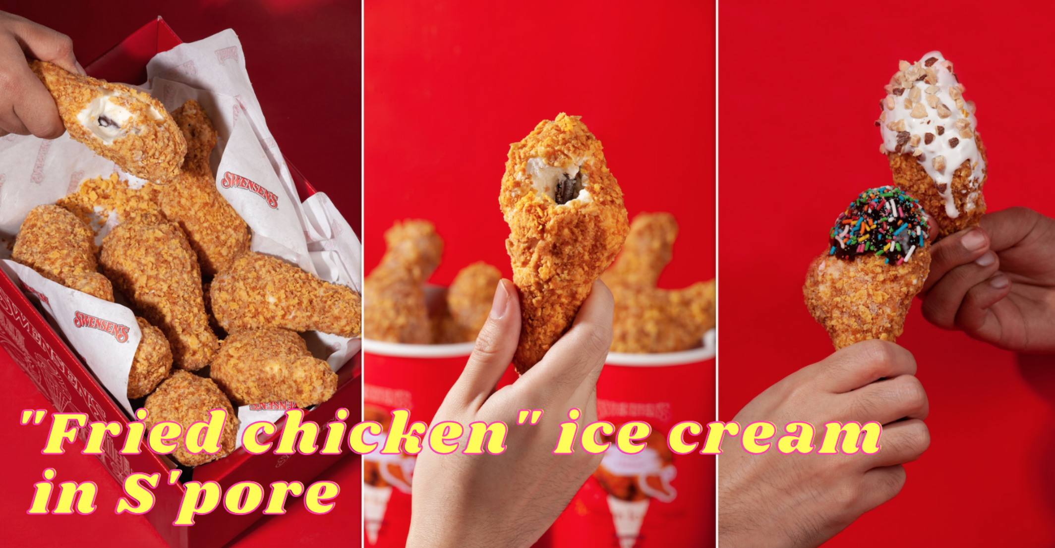 Swensen's confuses S'poreans with 'fried chicken' ice cream, S