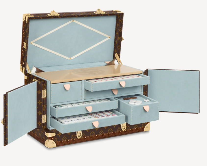 Hand-carved wood & stone mahjong set by Louis Vuitton selling for S$90,000  -  - News from Singapore, Asia and around the world