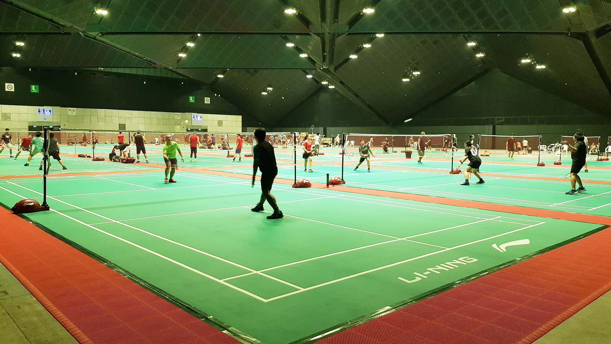 20 badminton courts quietly open at Suntec City's convention centre