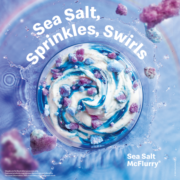 McDonald's S'pore launches Sea Salt McFlurry that looks like a galaxy