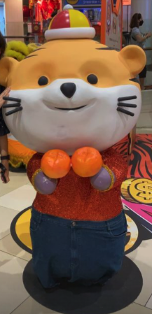 Chinatown Point's otter-turned-ox mascot is now tiger for this year's ...