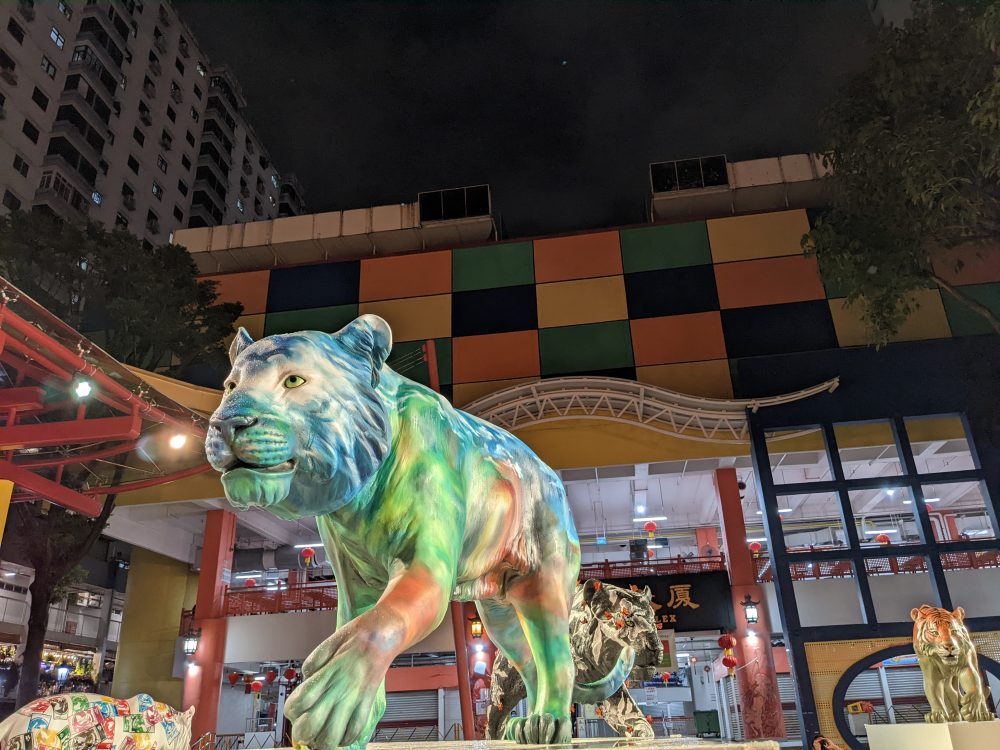 12 majestic lifesized tiger sculptures will be outside Chinatown