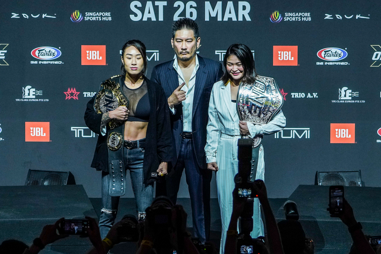 Lee, One Championship CEO Chatri Sityodtong, and Stamp.