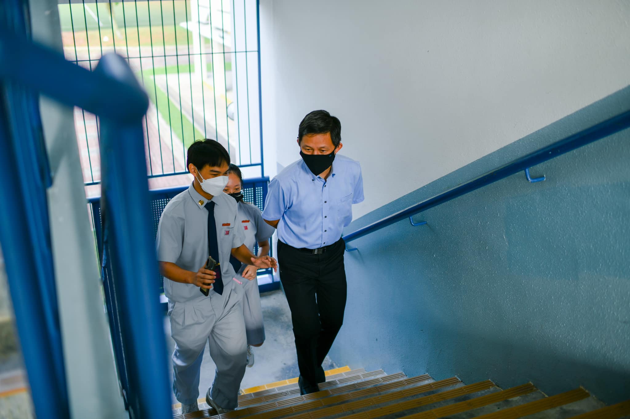 chan chun sing student tour stairs