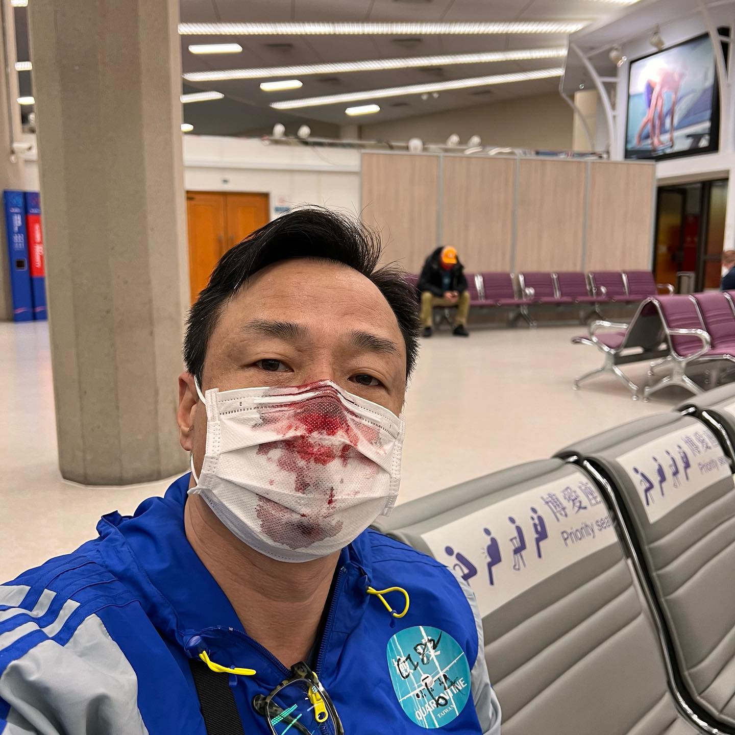 Hong Kong actor Wong He suffers nosebleed after taking PCR test in Taiwan -   - News from Singapore, Asia and around the world