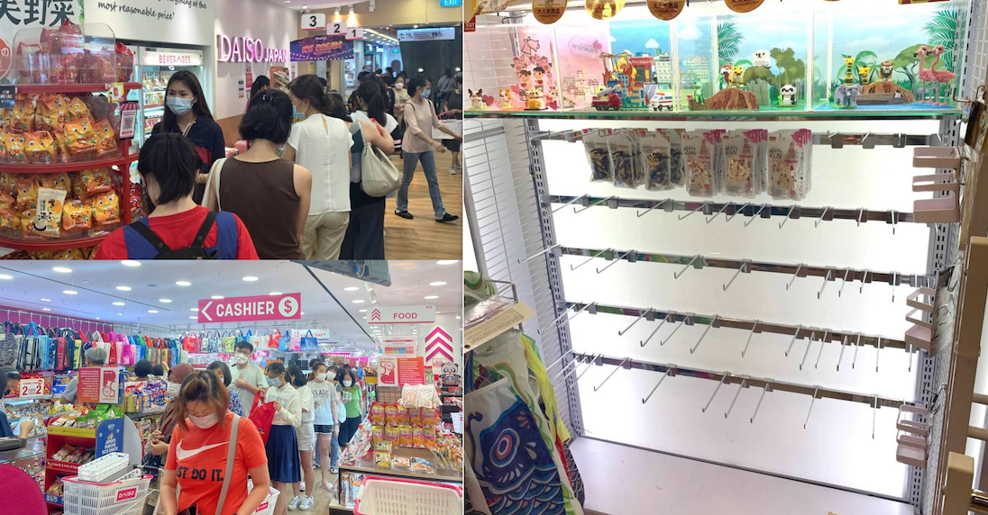 Long queues & empty shelves: Price hike at Daiso S'pore on May 1, 2022  sparks mass buying -  - News from Singapore, Asia and around  the world