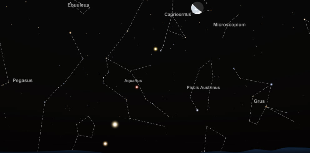 Jupiter, Venus, Mars & Saturn photographed from S'pore aligned neatly ...