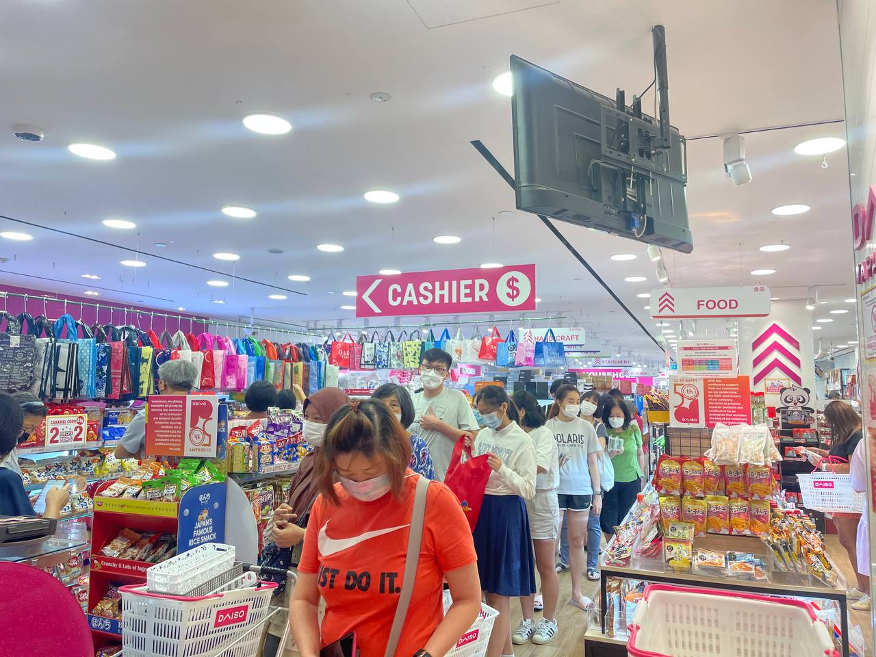 Long queues & empty shelves: Price hike at Daiso S'pore on May 1