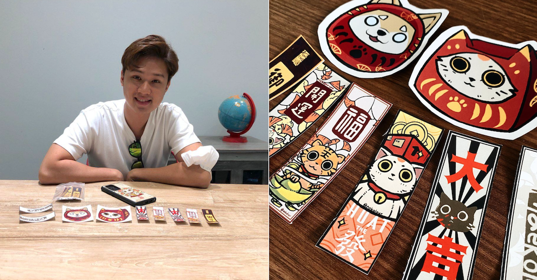 Chen Xi starts side hustle selling cat & dog stickers, wants it to become S'pore's Hello Kitty - Mothership.sg
