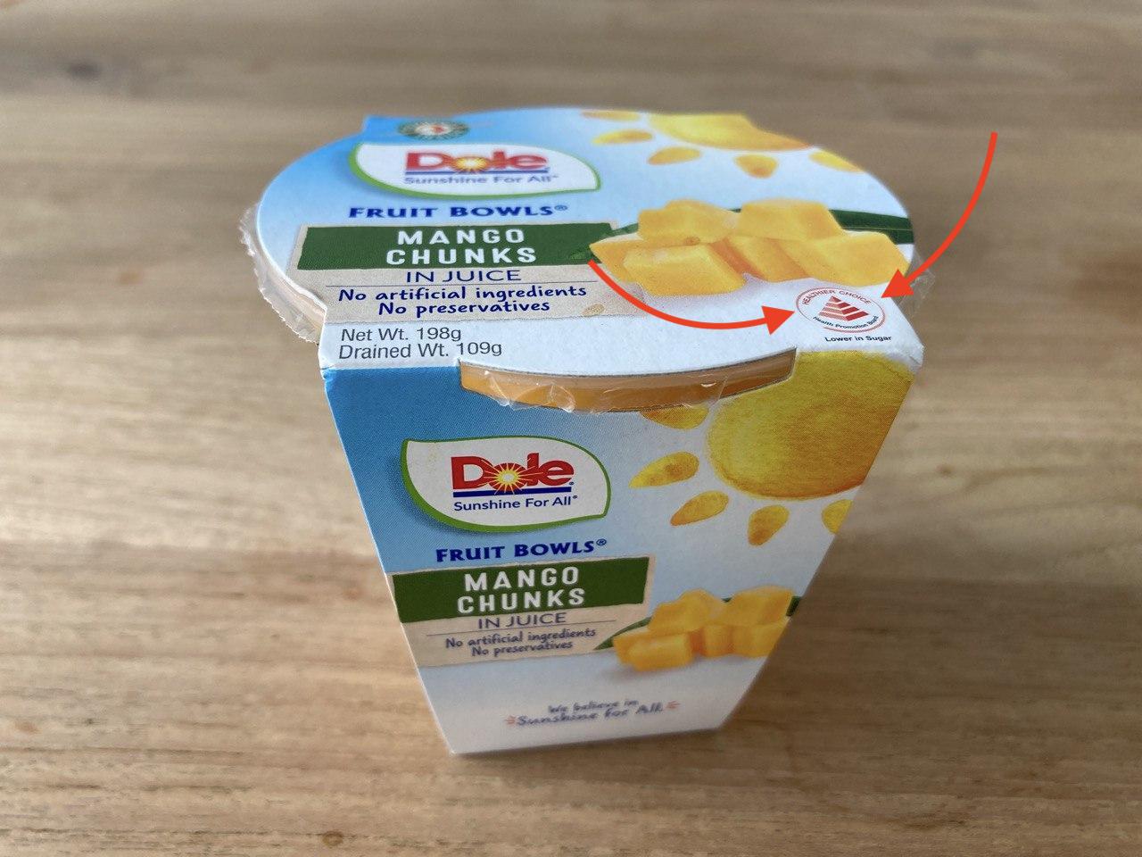 dole mango fruit cups