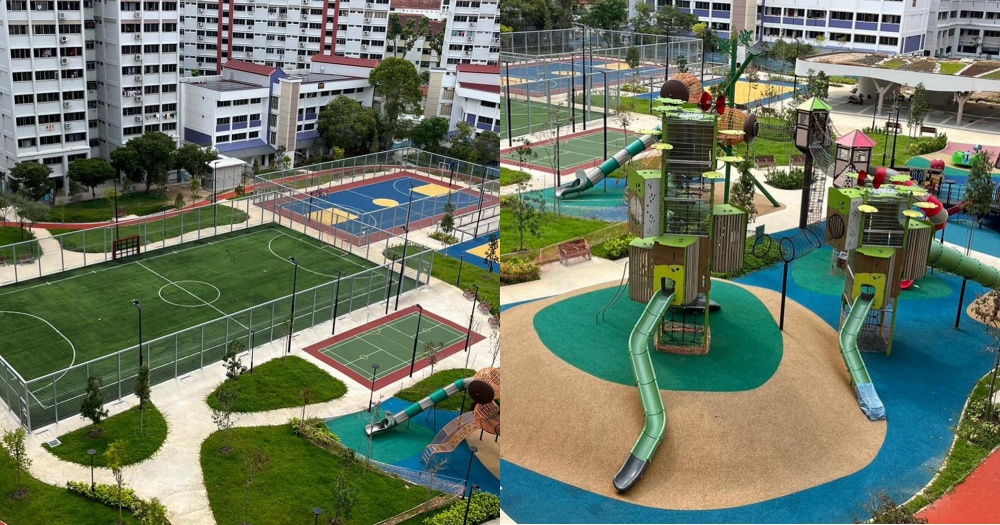Mega playground, futsal pitch, basketball & badminton courts a part of new ‘sports activities area’ at Keat Hong – Mothership.SG